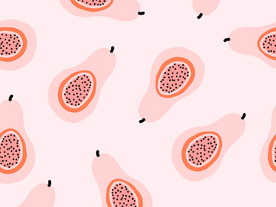 Papaya fruit pattern