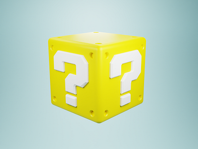 Mario Box 3d design illustration modeling