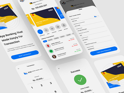 Mobile App Banking app branding design graphic design ui vector