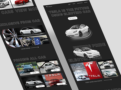 Tesla - Website Commerce Car 3d animation app branding design graphic design illustration logo motion graphics ui vector