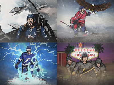 NHL Player Illustrations - Conference Finals