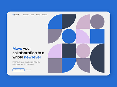 Layout, Color & Typography Exploration abstract concept dystopian experiment exploration geometric design geometry golden ratio hero page landing page minimal typography web website