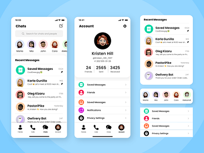 Daily UI - 006 | User Profile | Chat App