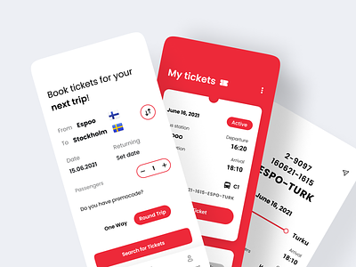 Ticket Booking App - Day #2 app booking booking app bus bus app clean concept ios minimal mobile mobile app red seat ticket ticket app ticket booking tickets travel uiinterface work in progress