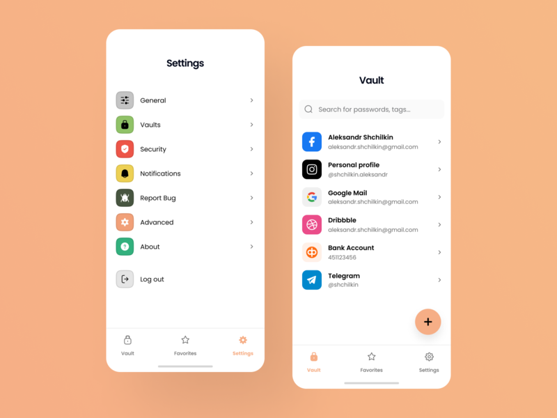 Password Manager Concept - Day 1 clean concept interface keeper manager minimal mobile password password keeper password manager safe secure security ui uiux