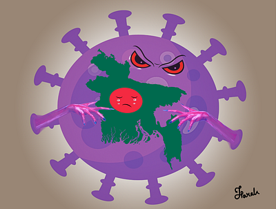 covid 19 cartoon illustration colorful coronavirus covid 19 creative design design illustrator