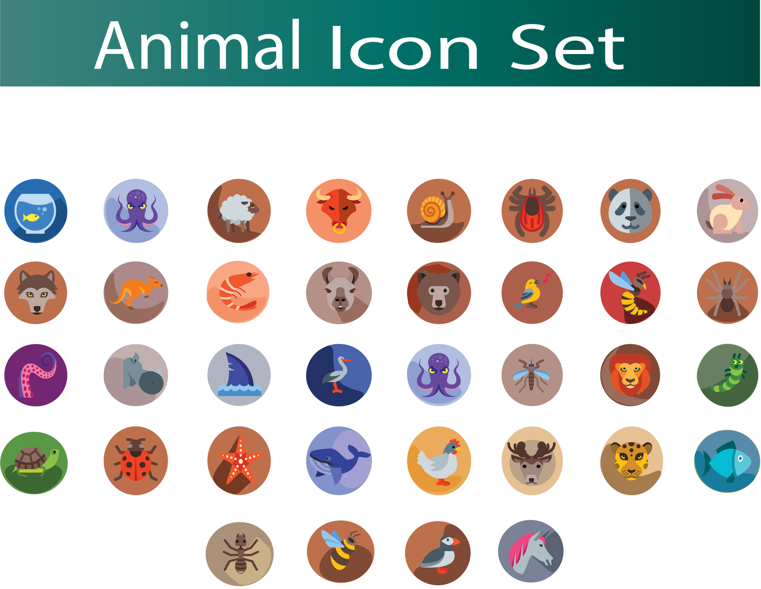 Animal icon Set by Farah Tasnim on Dribbble