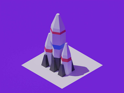 ~~~Low poly Rocket in Blender~~~ 3d 3d animation animation blender blender 3d creative design design graphic design illustrator motion motion graphics