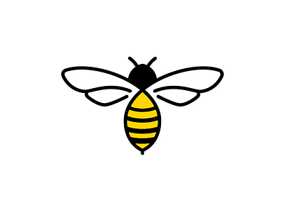 Bee bee bee logo black and yellow branding design honey honeybee icon illustration logodesign vector