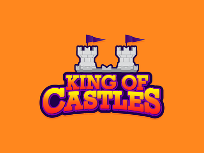 KING OF CASTLES branding castle castle logo design game logo logo logodesign vector