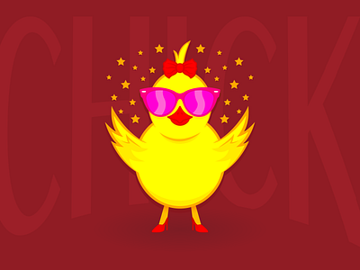 Yellow Chick chick chicken design illustration vector