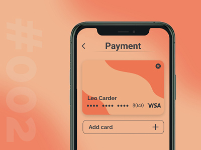Daily UI #002 - Credit Card Checkout 002 app card dailyui design ios mobile ui