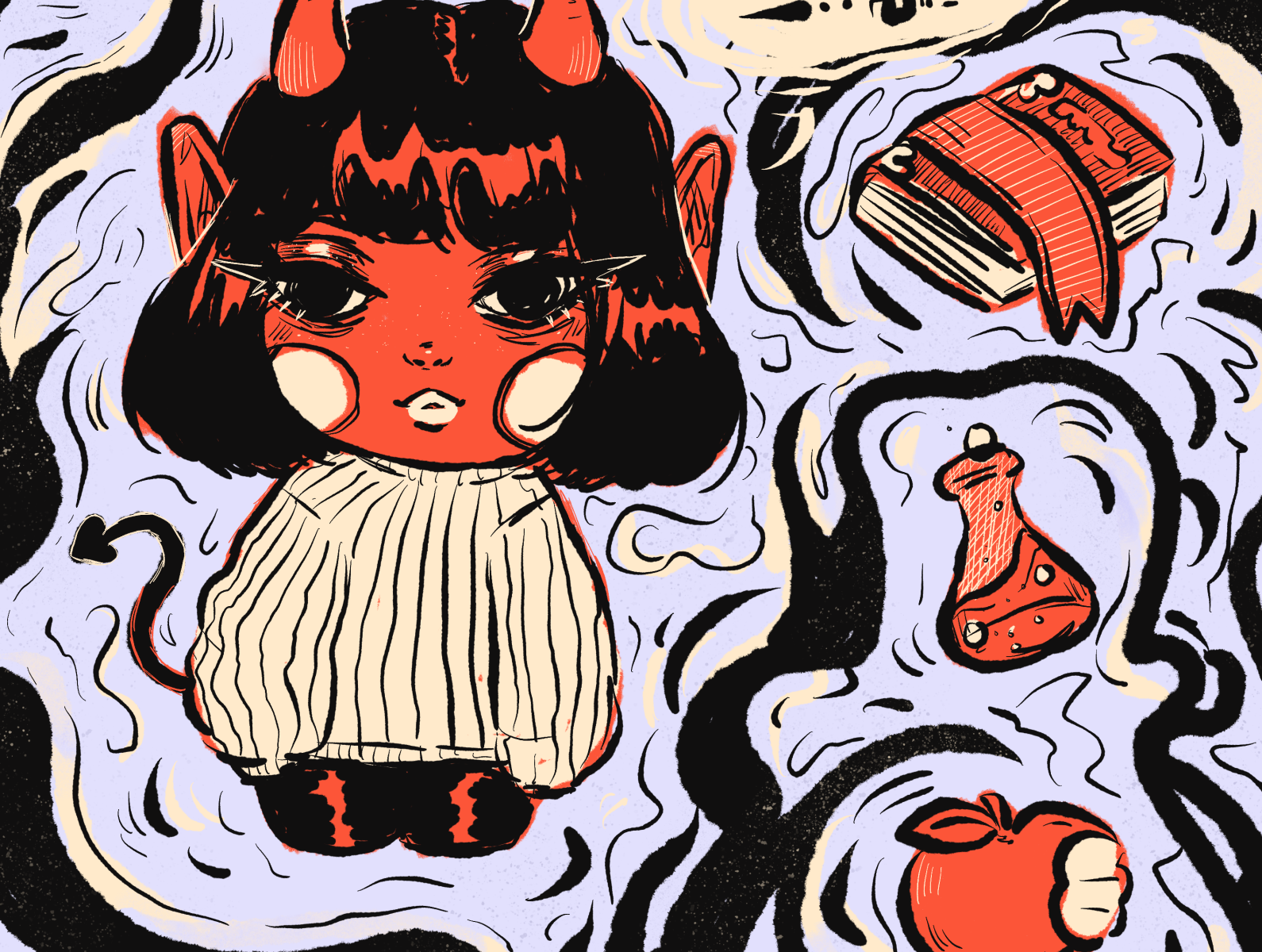 Devilish Girl by KimBap on Dribbble