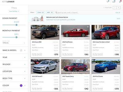 Auto Lender Dashboard