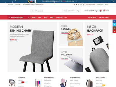 Wordpress woocommerce website. marketplace