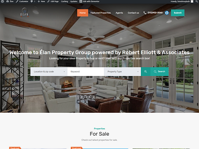 Idx mls  Real estate website with elementor builder 2020
