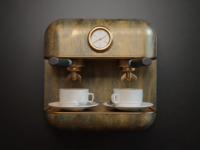 Coffee webshocker coffee design 3d photoshop icon fun
