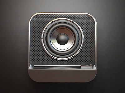 Speaker 3d design icon ios photoshop speaker webshocker