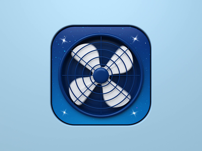 Fan 3d animation app branding design fan icon ios render vent webshocker website