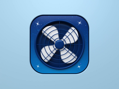 Fan 3d animation app branding design fan icon ios render vent webshocker website