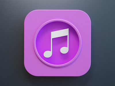 iTunes iOS7 3d icon ios ios7 itunes webshocker