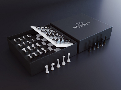Circle to Square - Packaging 3d 3dsmax chess design packaging product design render vray webshocker