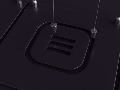Menu - dark version 3d 3dsmax animation design icon liquid loop menu paint realflow render vray webshocker