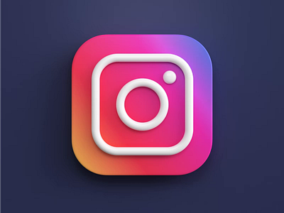 Instagram 3d animation bigsur brand design icon icon design instagram ios logo macos mobile render webshocker