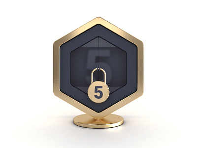Locked badge 3d 3dsmax app award badge design game icon icon design illustration lock padlock photoshop vray webshocker