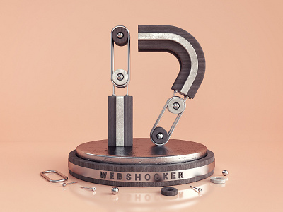 Webshocker - 17 years 17 3d ahency anniversary company design icon illustration render webshocker