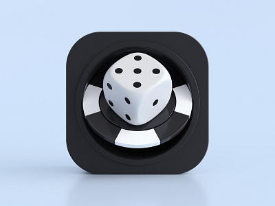 Games - app icon 3d app chp design dice games icon illustration ios macos poker render webshocker