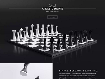 Circle to Square - WIP 3d animation chess circletosquare design ui ux webdesign webshocker website