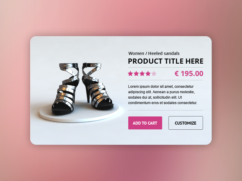 Shoes 3d client concept design fashion shoes store webshocker widget