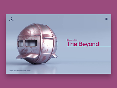 The Beyond 3d animation cover loop motion design render ui ux web design webshocker website