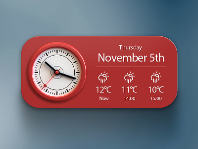 Clock Widget 3d app clock fun icon photoshop time webshocker