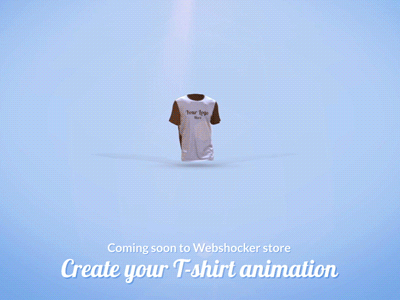 Custom Tshirt after effects animation customize edit fashion tshirt walk webshocker