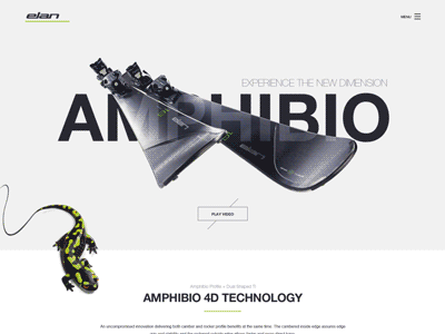 Amphibio amphibio design development ski skiing skis sport test webshocker website