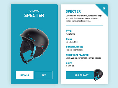 Ski Helmet design helmet ski skiing sport ui webshocker widget