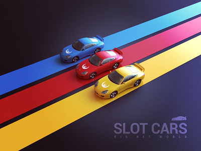 Slot Cars app design game promo slot cars visual webshocker