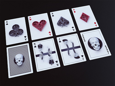 Playing cards - progress back clubs deck design king personal playing cards webshocker