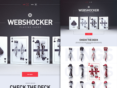 Sneak peek - Playing cards website/shop design development game playing cards poker shop store webshocker website