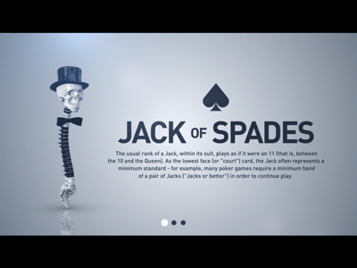 The Spades 3d animation cards design jack king photoshop playing cards poker queen spades webshocker