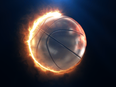 On Fire after effects animation basketball effect element3d fire sport visual webshocker