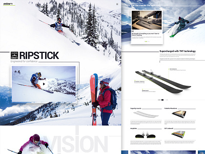 Website - Wip design elan html skiing skis sport web design webshocker winter