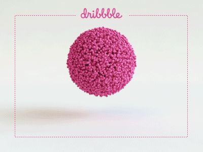 2x Dribbble Invite 3d animation design dribbble invite melt particles webshocker