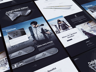 Delight Black Edition - Website delight design development elan skis sport swarovski web design webshocker website