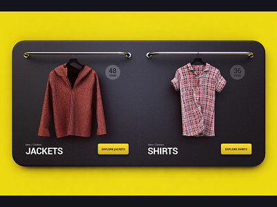 Clothes 3d clothes concept design fashion shop store webshocker
