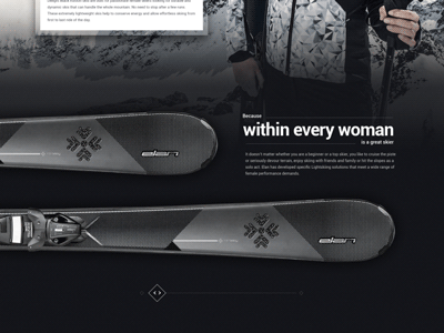 Skis Slider design skiing skis slider ui web design webshocker website