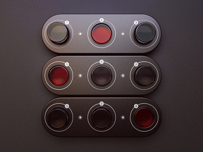Buttons 3d ui buttons design glass interface music ui webshocker