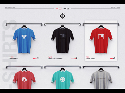Tshirts - shop 3d design fashion shop store tshirts web design webshocker website